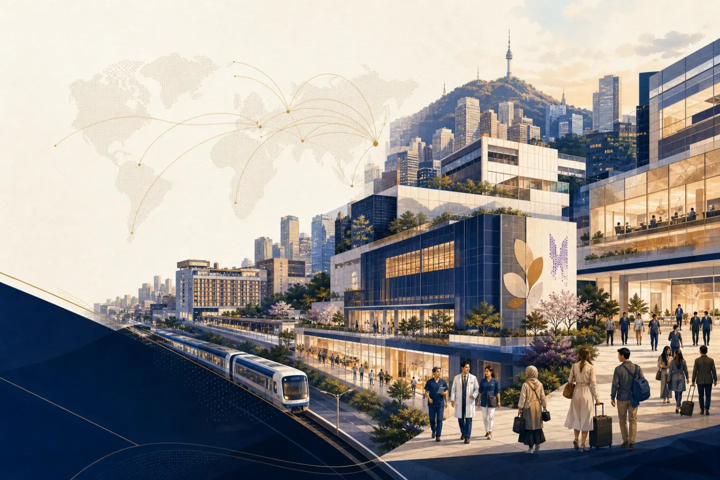 A connected Seoul medical district welcoming international patients